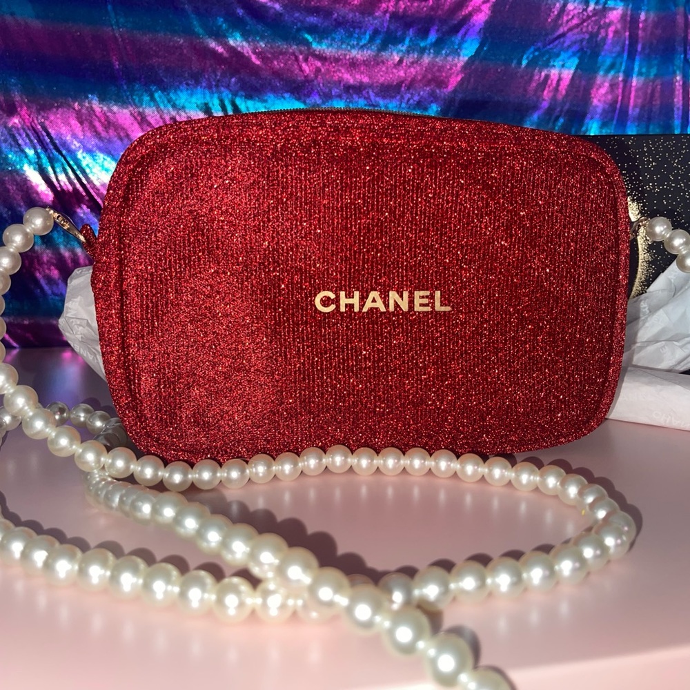 Chanel Holiday Cosmetic Set with Crossbody Strap